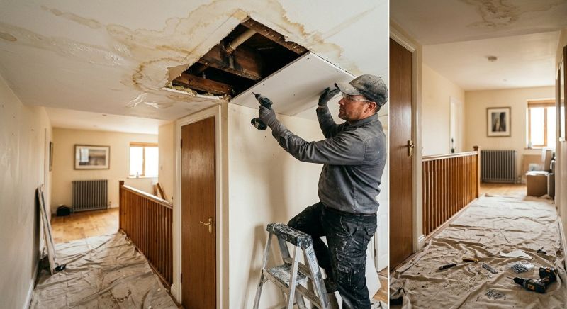 Water Damage Ceiling Repair in Katy, TX