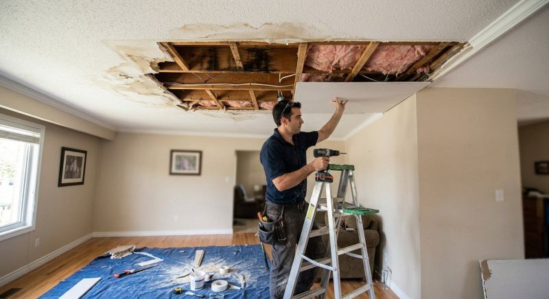 Water Damage Ceiling Repair in Conroe, TX
